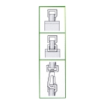 Kandiline metallaas 39 mm x 27 mm rihma laiusele 30 mm, Clover 