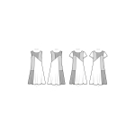 Simplicity Sewing Pattern Misses` Dresses, SS9615AA (XS-S-M-L-XL) 