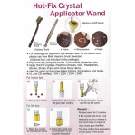 Kuumkinnituvate kristallide kinnitusaparaat + 10 otsikut, 10-tip Hot-Fix Crystal Applicator Wand Kit, SewMate (Taiwan), DW-AW03(10) 