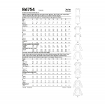Выкройка: Misses` Keyhole-Closure Tops, Butterick B6754 
