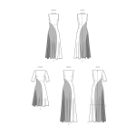 Simplicity Sewing Pattern S9887 WOMEN`S DRESS WITH LENGTH VARIATIONS, SS9887 