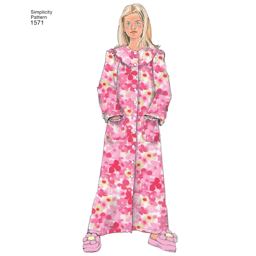 Laste ja tüdrukute salongiriietus, Simplicity Pattern #1571 