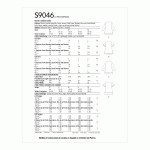 Naiste kihilised tuunikad, suurused: A (XS-S-M-L-XL), Simplicity Pattern #S9046 