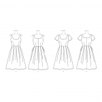 Выкройка: Misses` üheõla Dress, Butterick B6557 