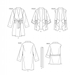 Naiste jakk, mantel ja vest, suurused: XS-S-M-L-XL, Simplicity Pattern #S8989 