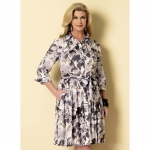 Выкройка: Misses`, sizes: Miss Petite, sizes: Women`s, sizes: Women Petite Shirtdress and Sash, Butterick B6333 