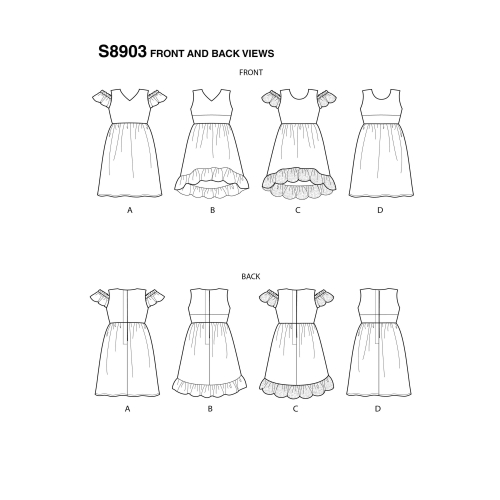45cm pikkuse nuku riided, Simplicity Pattern #S8903 
