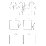 Выкройка: Misses` Jacket, Coat and Wrap, Butterick B6250 