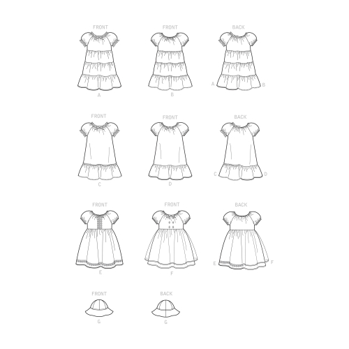 Väikelaste kleidid, Simplicity Pattern #S9126 