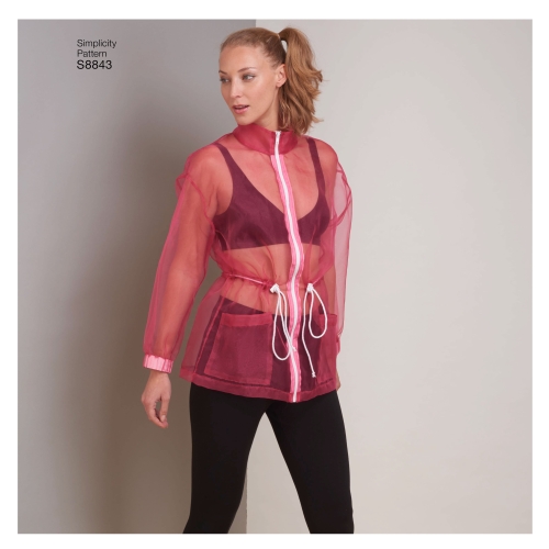 Naiste anorak jakk, Simplicity Pattern #S8843 