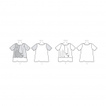 Выкройка: Misses`, sizes: Women`s Asymmetical-Overlay Top, Butterick B6396 