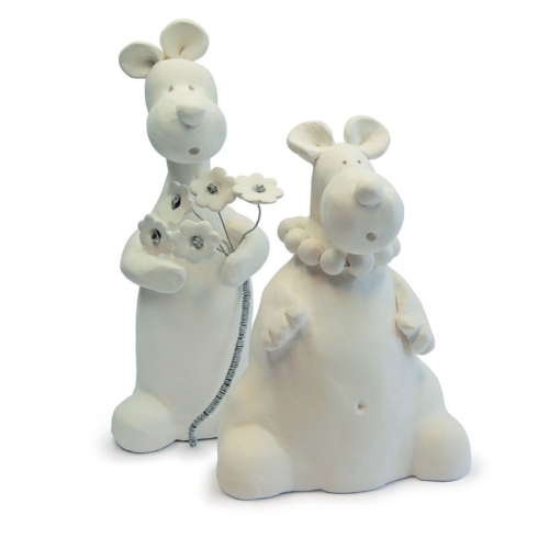 Самозастывающая глина, масса для моделировани для детей Darwi Kids, белая 