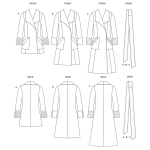 Ompelukaavat: Misses`, sizes: Misses` Petite Outerwear & Belt, Butterick B6720 