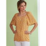Выкройка: Misses` Top, Butterick B6733 