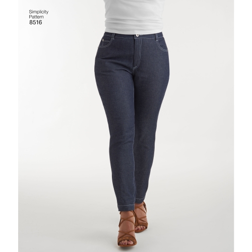 Neidude kitsad teksad Mimi G, Simplicity Pattern # 8516 