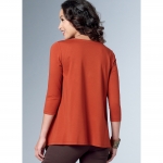 Выкройка: Misses` Loose knit Tunics with Shaped Sides and Pockets, Butterick B6492 