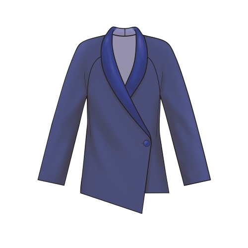 Naiste ja Petite-naiste raglaanõlgadega jakid, Simplicity Pattern #S8955 