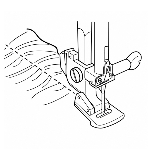 Shirring (gathering) Foot for Janome Horizontal Rotary Hook Models with stitch width max 7 mm 