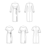 Simplicity Sewing Pattern S9173 Misses` Dress With Length & Sleeve Variations 