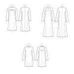 Simplicity lõikekomplekt S9644 MISSES` AND WOMEN`S KNIT DRESS IN THREE LENGTHS 