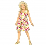 Выкройка: Children`s, sizes: Girls` Dress and Culottes, Butterick B6202 
