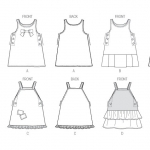 Ompelukaavat: Children`s, sizes: Girls` Jumper, Butterick B5945 