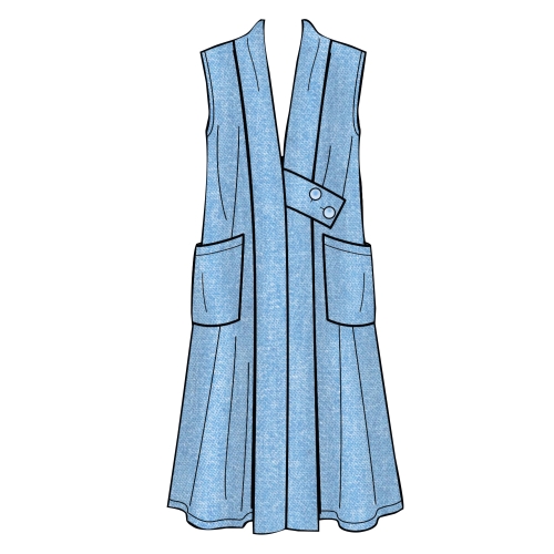 Naiste jakid ja vest, suurused: XS-S-M-L-XL, Simplicity Pattern #S8917 