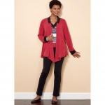 Выкройка: Misses` knit Jacket, Top, Shorts and Pants, Butterick B6528 