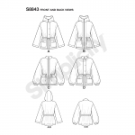 Naiste anorak jakk, Simplicity Pattern #S8843 