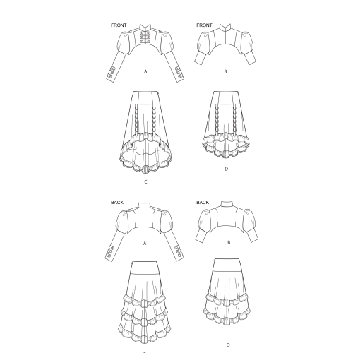 Naiste Steampunk kostüümid, Simplicity Pattern #S9007 