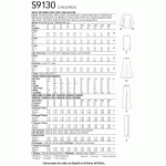 Naiste topid ja püksid, Simplicity Pattern #S9130 