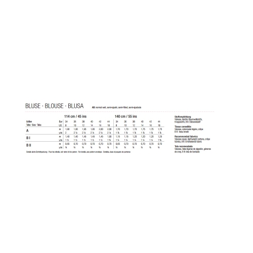 Topp Nr. 34-44, Burda Style Nr.6327 