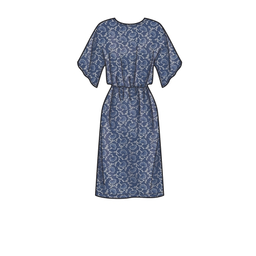 Naiste kleidid pikkusvariatsioonidega, Simplicity Pattern #S9010 