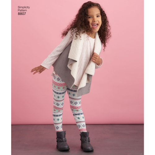 Laste ja tüdrukutes spordiriided, Simplicity Pattern #8807 