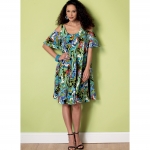 Выкройка: Misses` Sleeveless and Cold Shoulder Dresses, Butterick B6350 