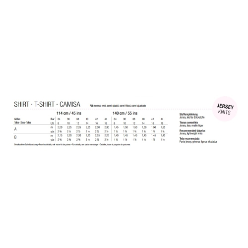 Sewing pattern Nr. 34-44, Burda Style Nr. 6276 
