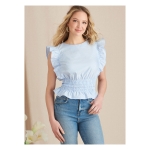 Simplicity Sewing Pattern Misses` Tops, SS9605 