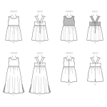Выкройка: Children`s, sizes: Girls` Dress and Culottes, Butterick B6202 