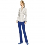 Выкройка: Misses` knit Raglan Sleeve Tops and Dress, Vest, and Pull-On Pants, Butterick B6494 