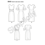 Women’s Amazing Fit Dress, Simplicity Pattern #8543 