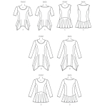 Выкройка: Misses` Top, Butterick B6096 