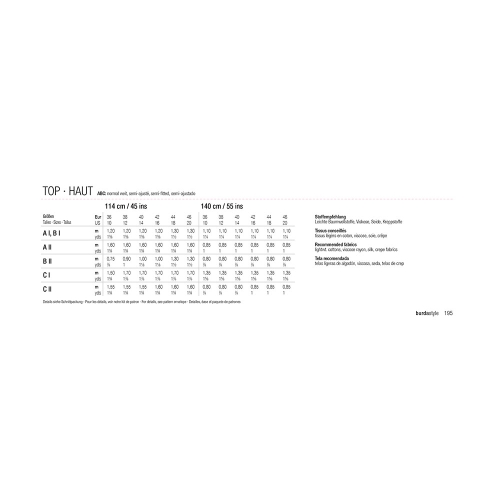 Выкройка Nr.36-46, Burda Style Nr.6763 