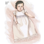 Babies` Christening Sets with Bonnets, Sizes: A (XXS-XS-S-M), Simplicity Pattern #8024 