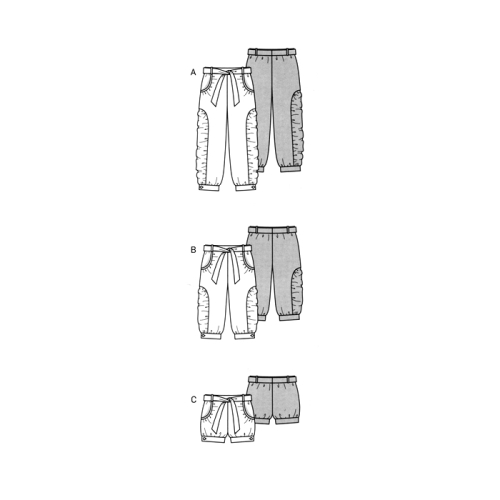 Püksid 104 - 140 cm, Pants, Burda 9519 