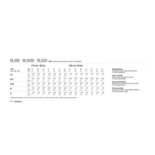 Sewing pattern Nr.34-46, Burda Style Nr.6568 