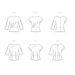 Simplicity lõikekomplekt S9470 Misses` Tops 