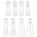 Выкройка: Misses` Dress and Jumpsuit, Butterick B6130 