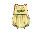 Simplicity Sewing Pattern Babies` Romper, SS9557AA (XXS-XS-S-M-L) 