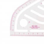 Transparent plastic French Curve Ruler, Patternmaster, metric #6460 