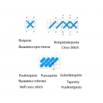 Kit for hand embroidery, Vervaco PN-0163721 